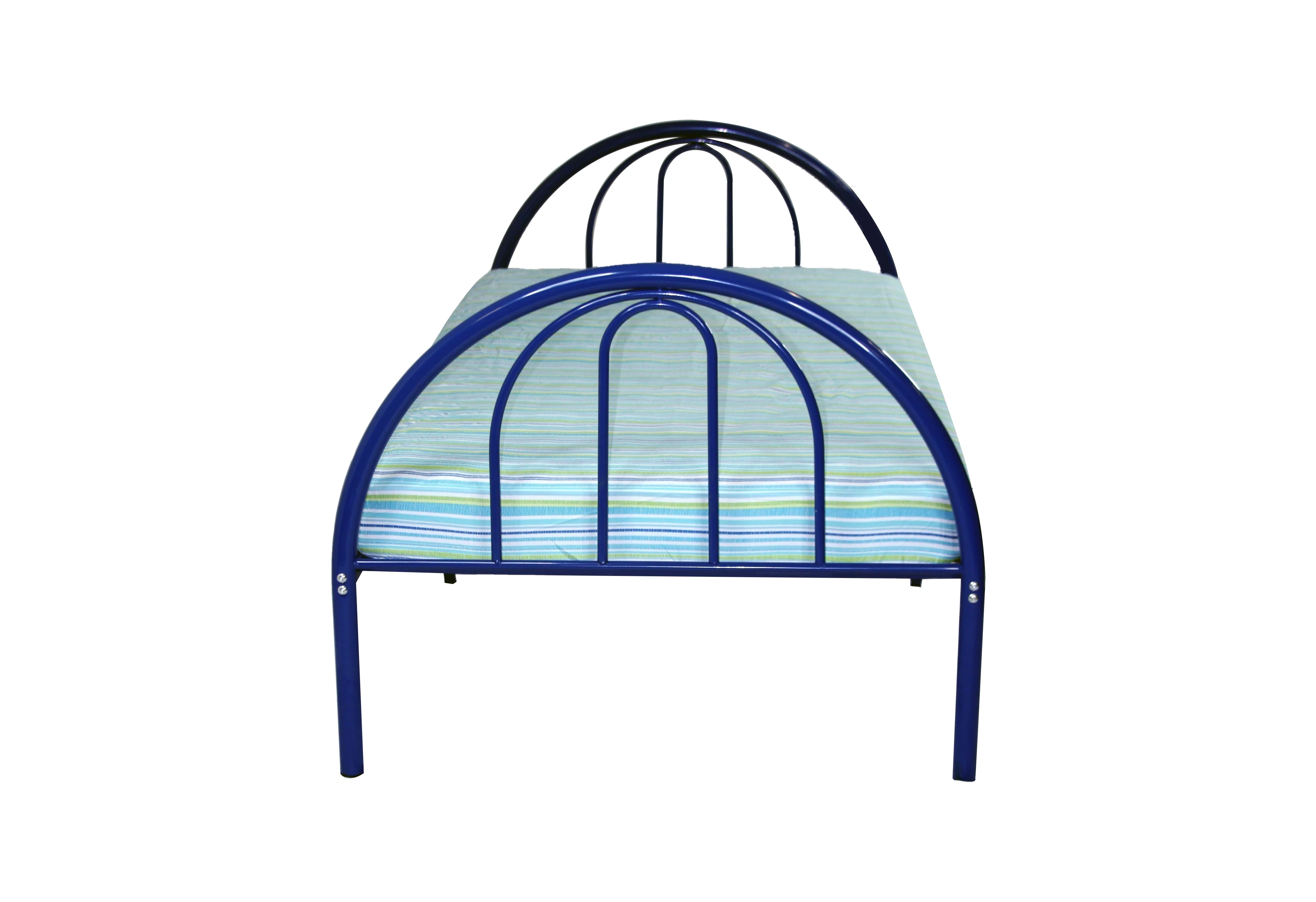 BK Furniture Brooklyn Classic Metal Bed, Twin, Pink