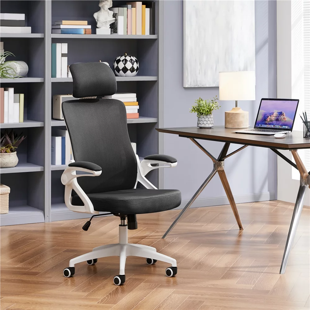 Alden Design Ergonomic Mesh Office Chair with High Back, Black