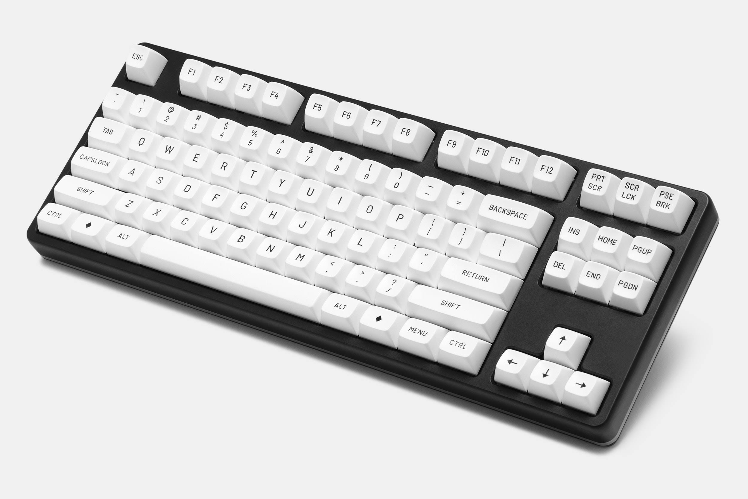 Drop MT3 Black-On-White Keycap Set