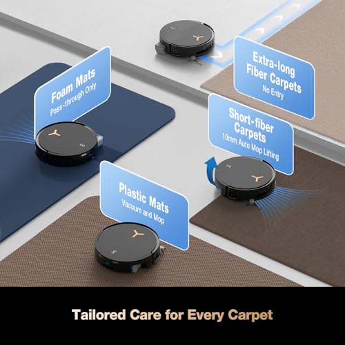 ECOVACS DEEBOT T50 MAX PRO Omni Robot Vacuum and Mop, 18,500Pa Suction, 18mm Auto-Lift, ZeroTangle &TruEdge 2.0, AIVI 3.0 Obstacle Avoidance