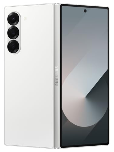 Samsung Galaxy Z Fold 6 Smartphone, 256GB, Factory Unlocked, White (Renewed)