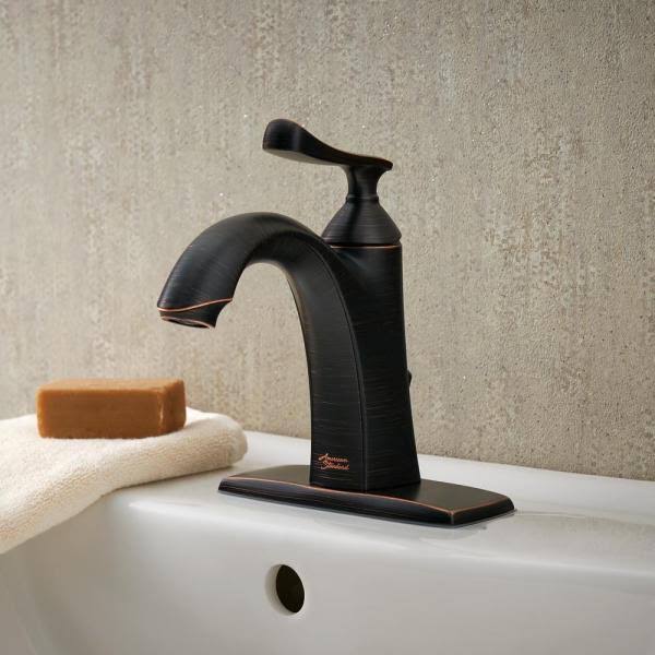 American Standard Chatfield Single Hole Single-Handle Bathroom Faucet in Legacy Bronze 7413101.278