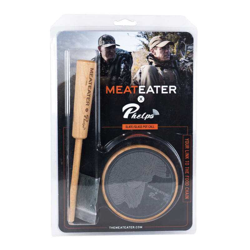 MeatEater X Phelps Slate Over Glass Turkey Pot Call - Sports Supplies Online Store