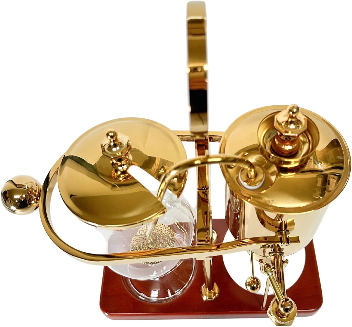 Nispira Belgium Royal Family Balance Syphon Coffee Maker Vacuum Brewing System | Vintage Classic Retro Luxury Exquisite Design | Smooth Great Aroma |