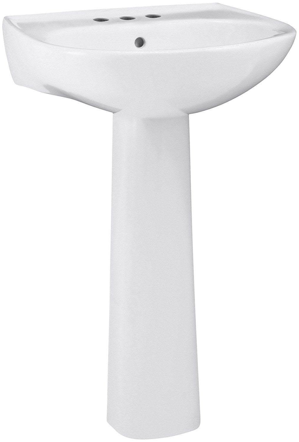 Sterling Sacramento 442124 Pedestal Sink, White