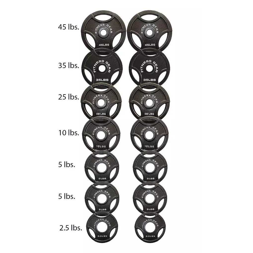 Fitness Gear 300 lb Olympic Weight Set - Sports Supplies Online Store