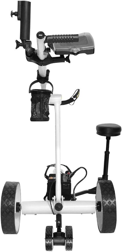 Bat-Caddy X4R Sport Remote Control Cart w/ Free Accessory Kit, 35Ah, White