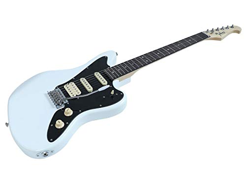 Monoprice Indo Series 6 String Basswood-Body Electric Guitar, Right, Sunburst (625882)