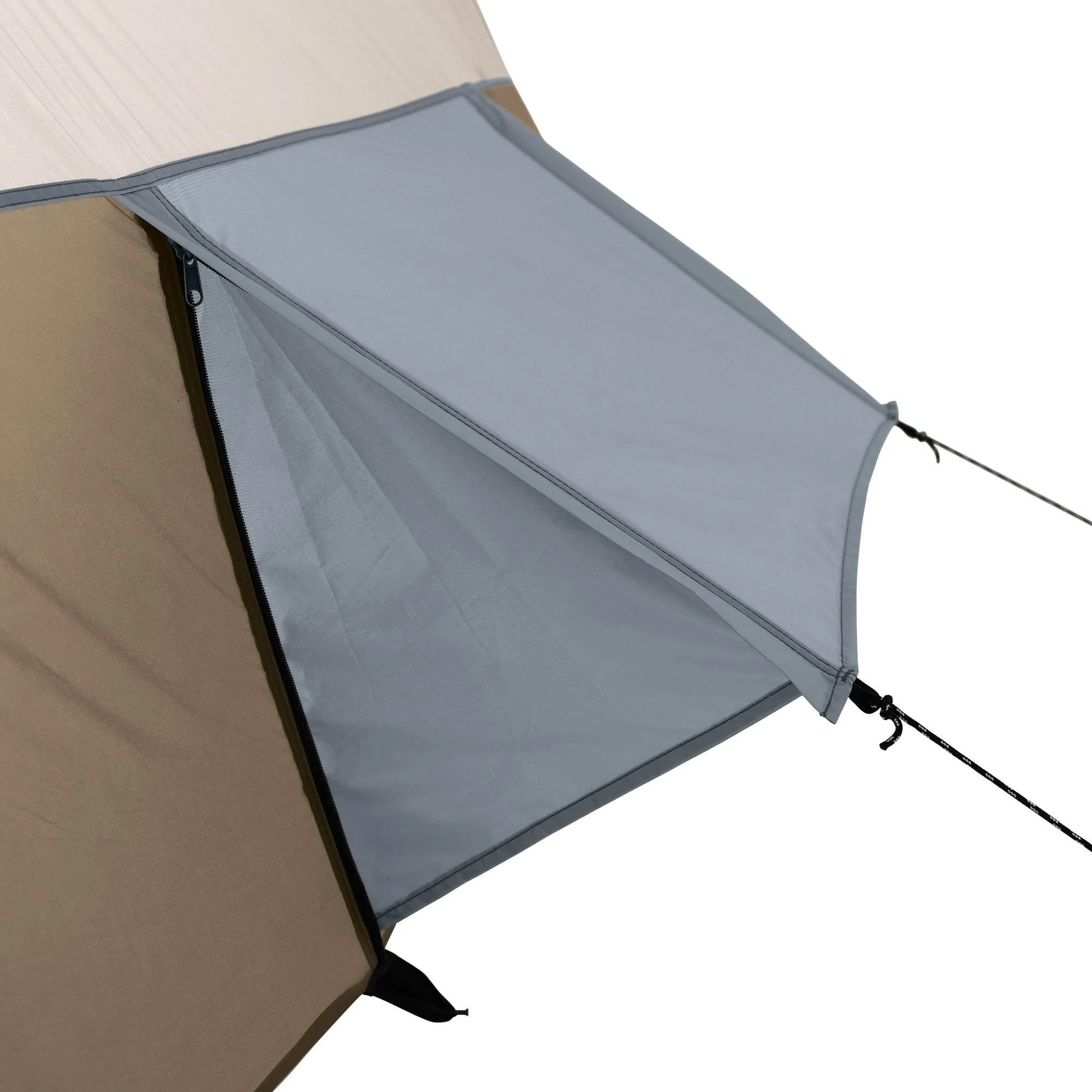 Wenzel Klondike 8-Person Large Outdoor Camping Tent with Screen Room, Brown - Radiant Selections