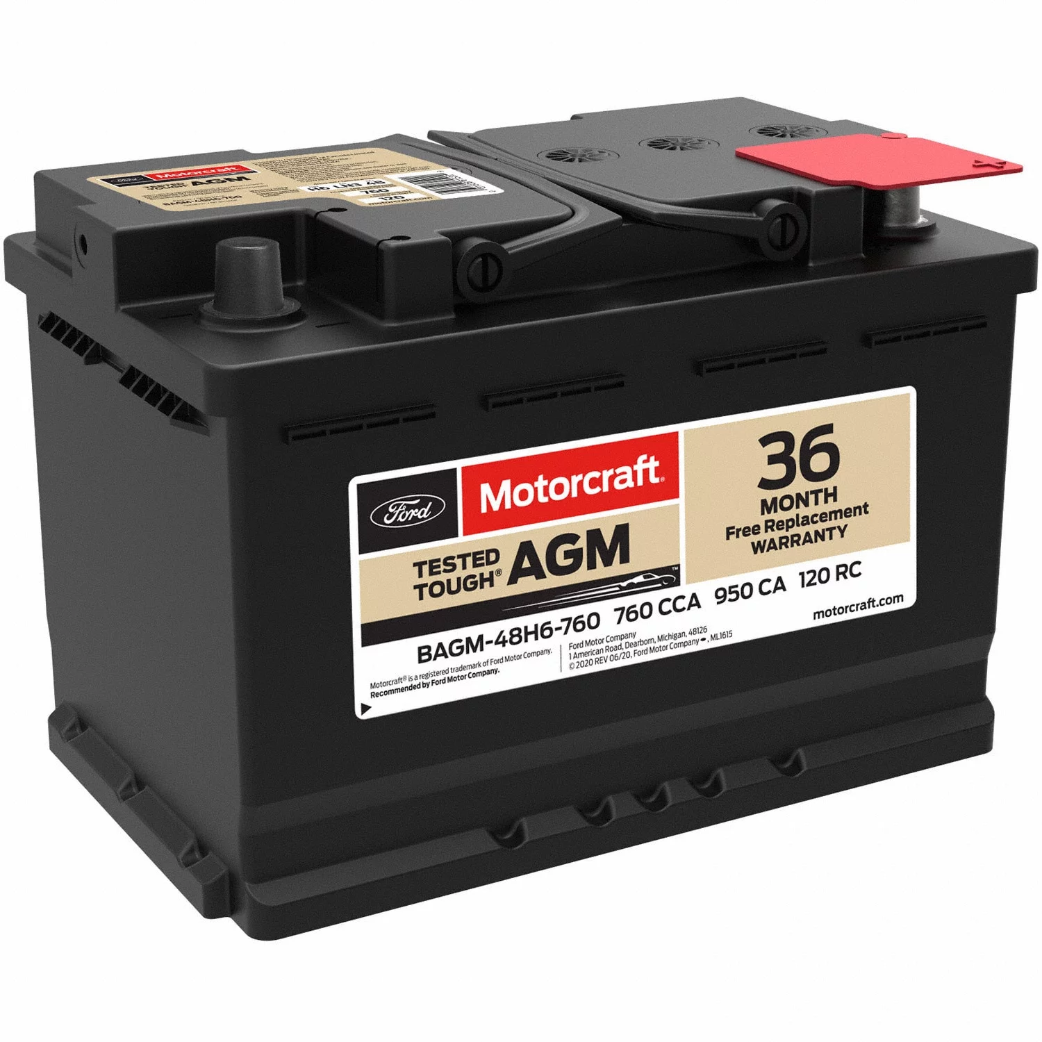Motorcraft BAGM-48H6-760 Automotive Battery