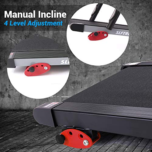 SereneLife Folding Treadmill - Foldable Home Fitness Equipment with LCD for Walking & Running - Cardio Exercise Machine