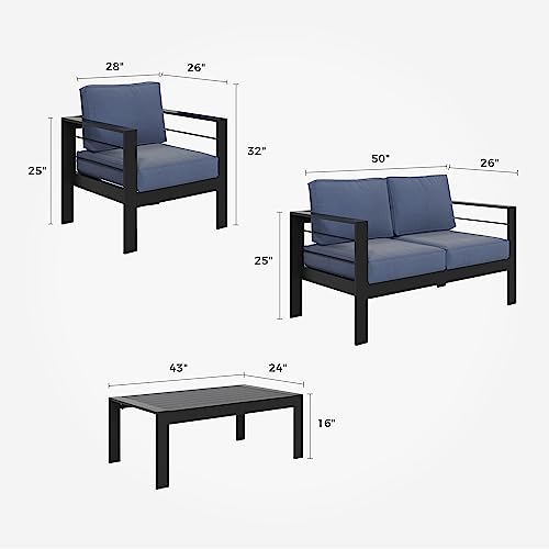 Solaste Aluminum Patio Furniture Set