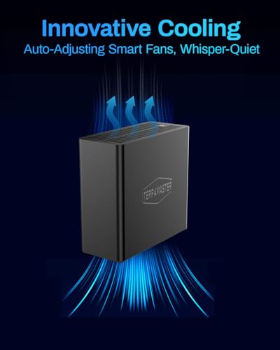 TERRAMASTER F4 SSD NAS Storage - 4Bay All SSD NAS Server N95 QuadCore CPU, 8GB DDR5 RAM, 5GbE Port