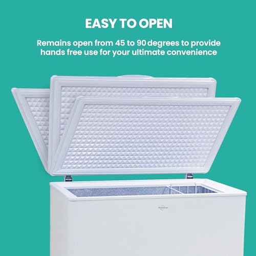 Koolatron Deep Freezer - Chest Freezer, 1 Wire Basket, Garage Ready, Meat Storage, Front Drain, Congelador For Home, Apartment, Basement, Dorm