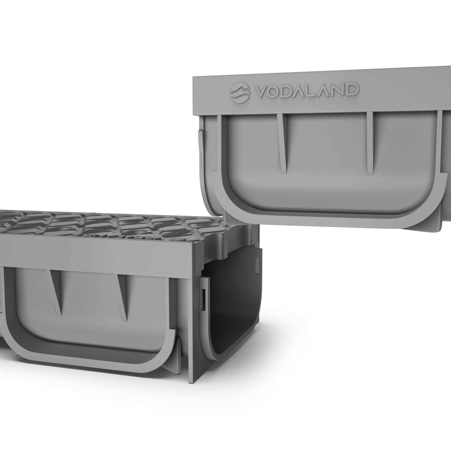 Vodaland 4 Inch Trench Drain System with Grate - Shop Hardware Tools Online Store