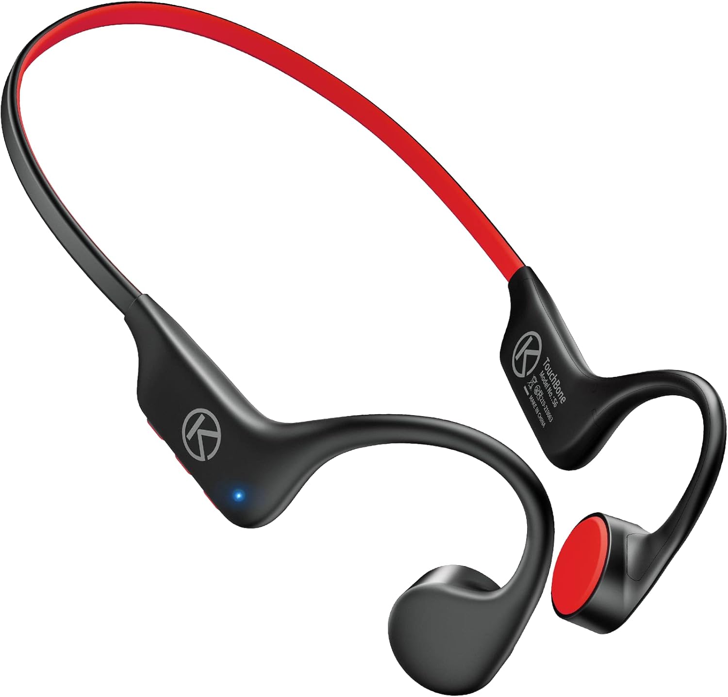 Bone Conduction Headphones, Open-Ear Bluetooth Sport Headphones, Built-in Mic Wireless Earphone Pack of 2