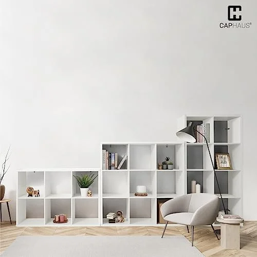 GEROBOOM Sturdy Room 13-Inch Cube  Organizer   with Extra Thick Exterior Edge  Open   Divider  Bookcase  6-Cube / 8-Cube / 9-Cube  Colors Available