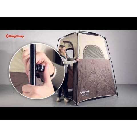 Kingcamp Oversize 2 Room Shower Tents Portable Camping Privacy Shelter with Floor Outdoor Changing Dressing Tent Easy Set Up