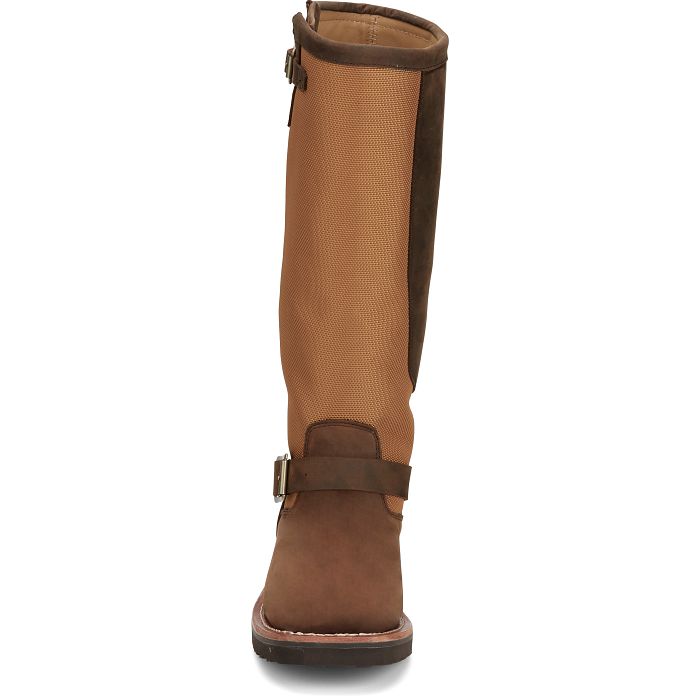 Chippewa Women’s Cottonwood 15″ Snake Hunt Boot -Brown- SN6914