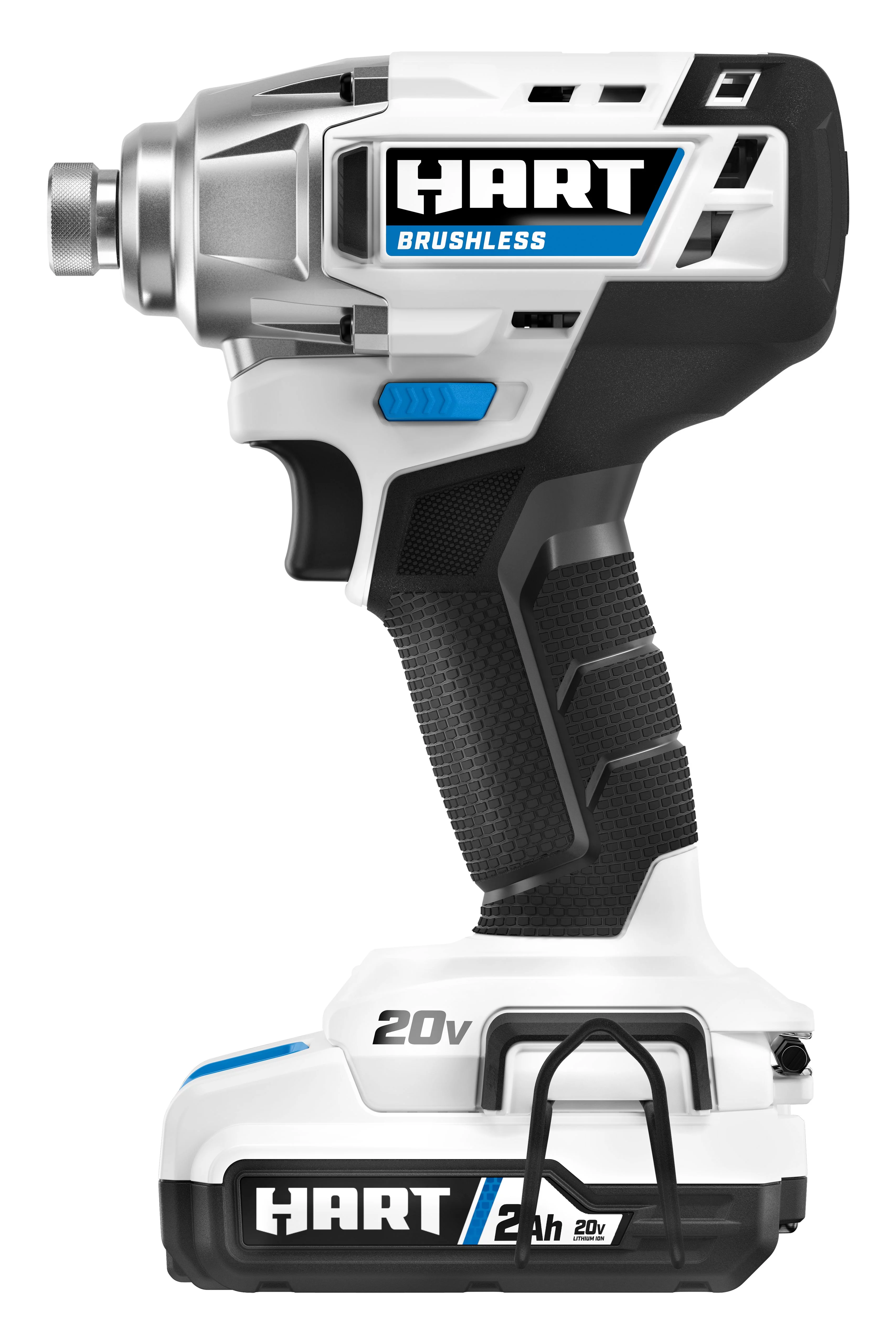 HART 20-Volt Cordless Brushless Impact Driver Kit, Gen 2