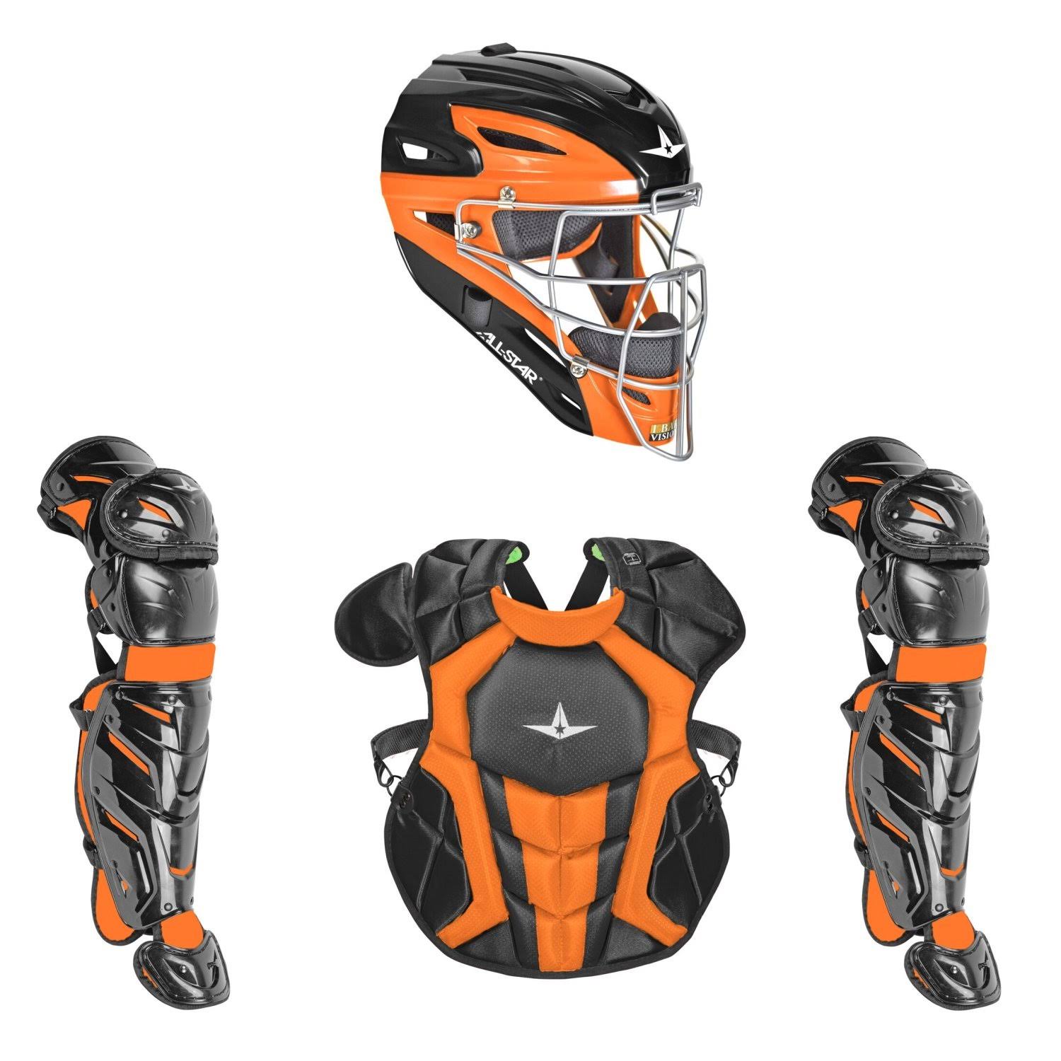 All Star Intermediate System7 Axis Elite Travel Team Catcher&s Set Navy/Blue