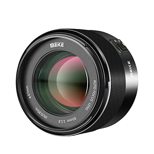 Meike 85mm F1.8 Full Frame Auto Focus Medium-Telephoto Portrait Lens Compatible with Canon EOS EF Mount Digital SLR Cameras 5D Mark IV 6D Mark II