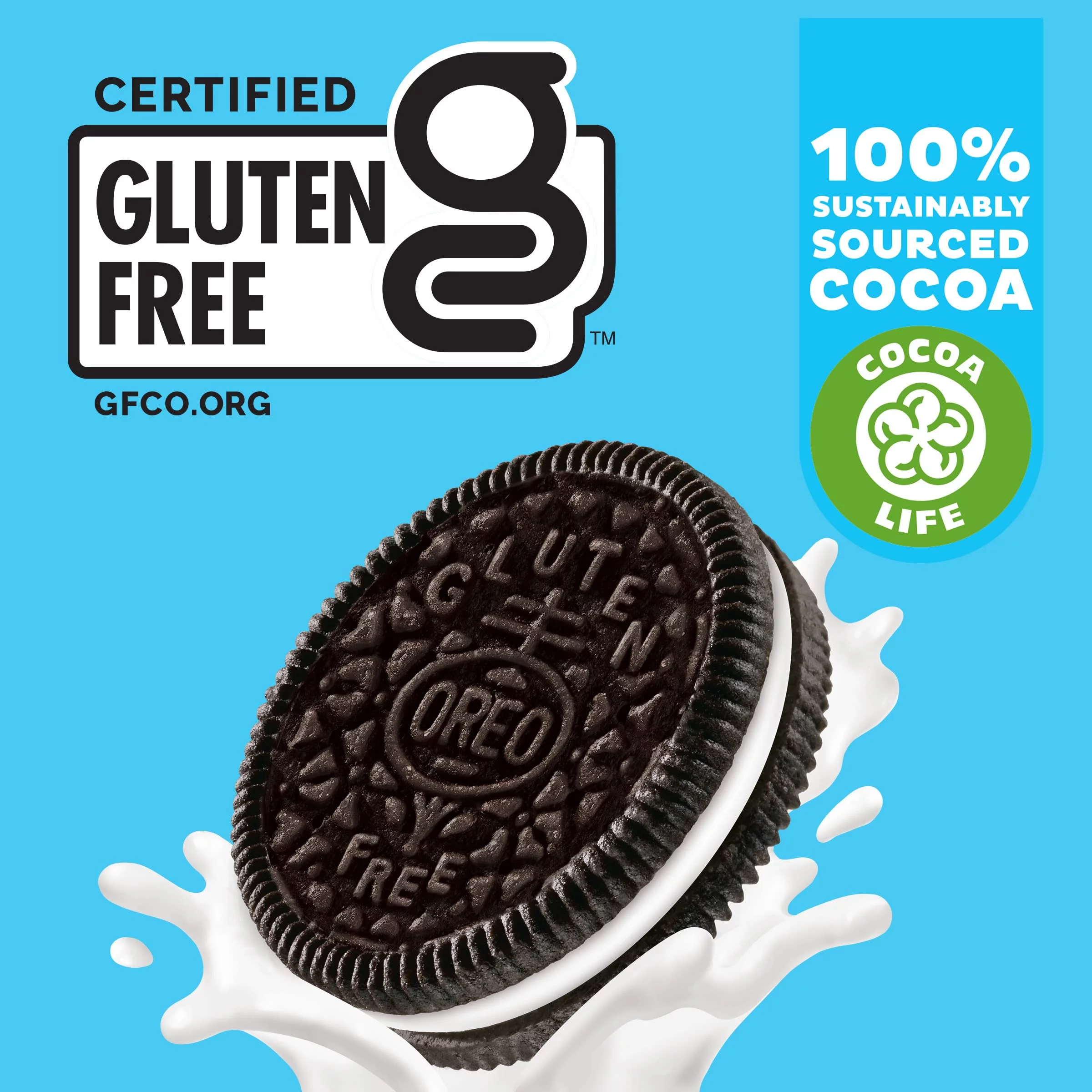 OREO Gluten Free Chocolate Sandwich Cookies (Pack of 48)
