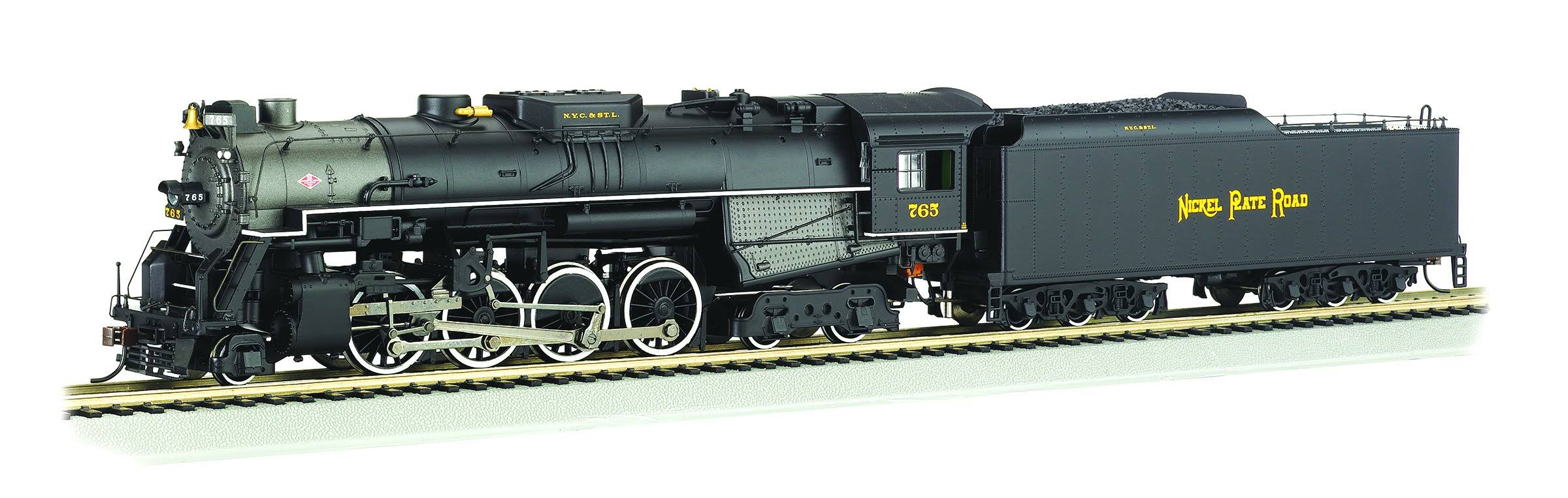 Bachmann 2-8-4 Berkshire Steam Locomotive Tender - DCC Sound Value Equipped Nickel Plate #765 - Railfan Version - HO Scale