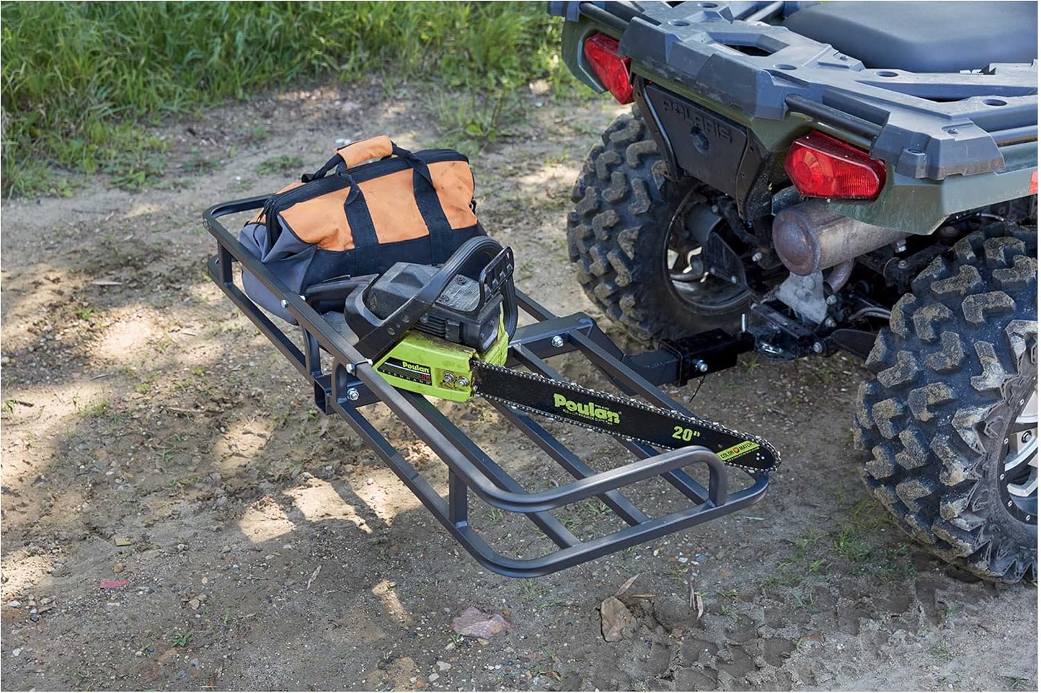 Guide Gear ATV Hitch Cargo Carrier Rack Mount, 300 lb Capacity, Heavy-Duty Steel, 48 l. x 19.25 w. x 4.75 h