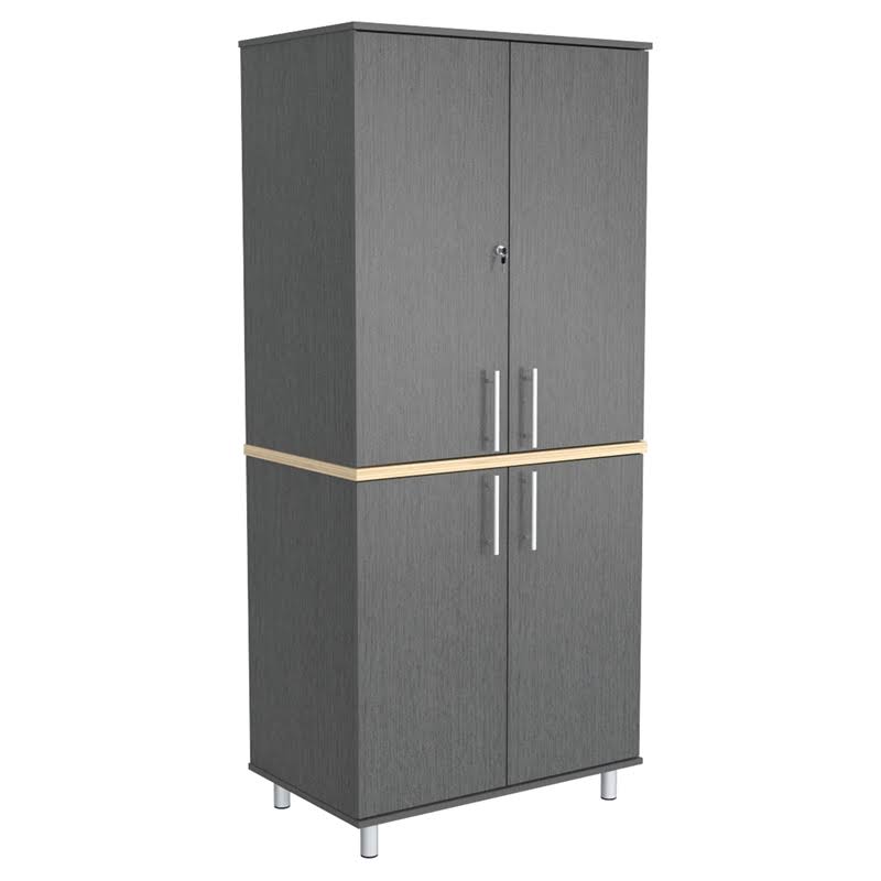 Inval Kratos 34-Inch Graphite Grey Garage Cabinet, Gray(Laminate)