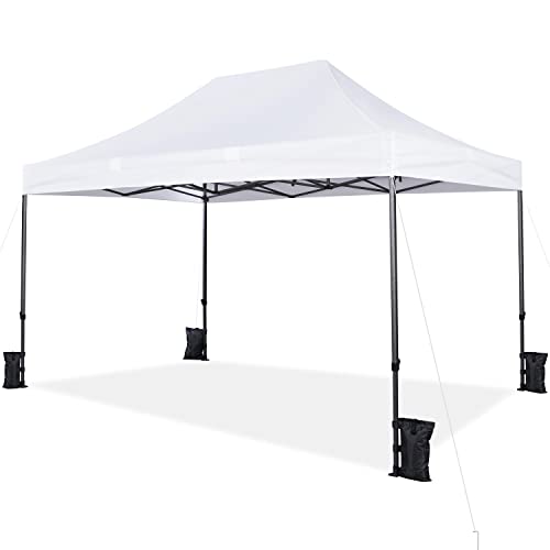 Yaheetech Heavy Duty Pop Up Canopy Tent, 10x20 Commercial Instant Shelter Tent for Wedding, Parties, Adjustable Outdoor Canopy with Wheeled Carry Bag