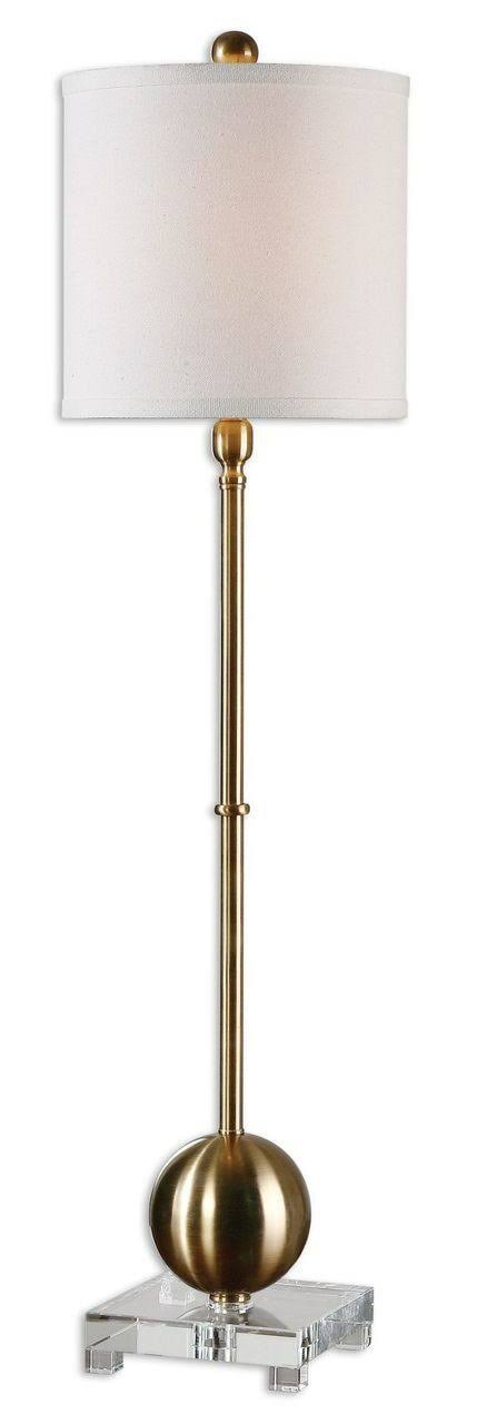 Luxe Brushed Brass Buffet Lamp