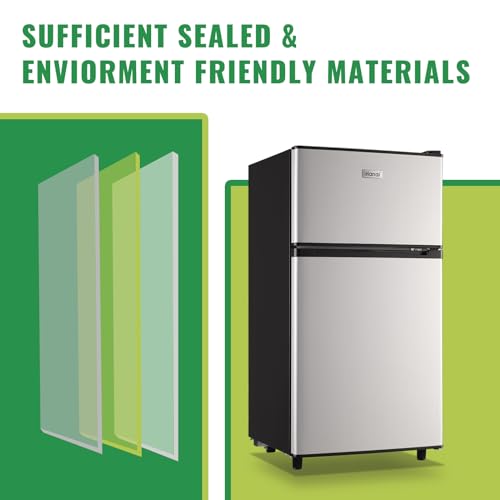 WANAI Refrigerator Single Door Fridge Refrigerator with Adjustable Thermostat, Removable Shelves Refrigerator Suitable For Dorm, Office, Living room