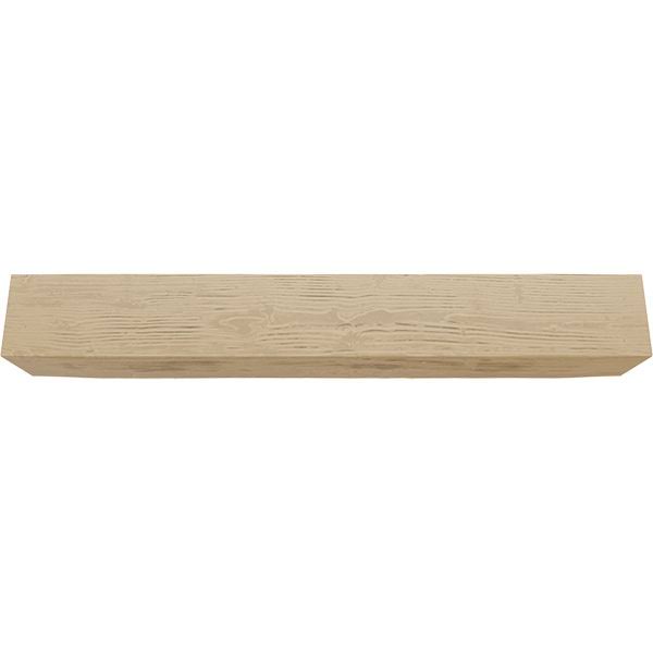 Ekena Millwork BMSD2C0040X060X144PP 4x22W x 6x22H x 12&L 2-Sided (L-beam) Sandblasted Endurathane Faux Wood Ceiling Beam, Natura