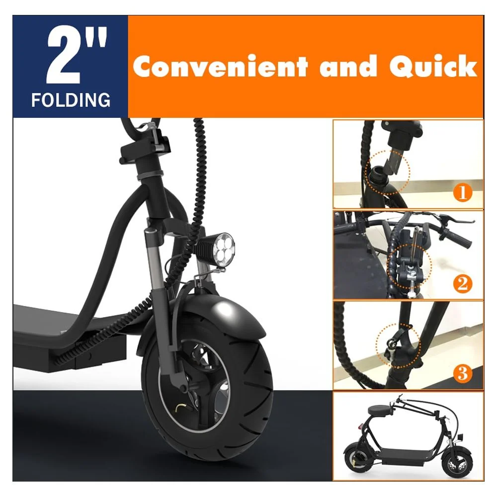 SKRT Electric Scooter 350W 48V 18.6 Miles Long-range Battery Foldable Easy Carry Portable Design