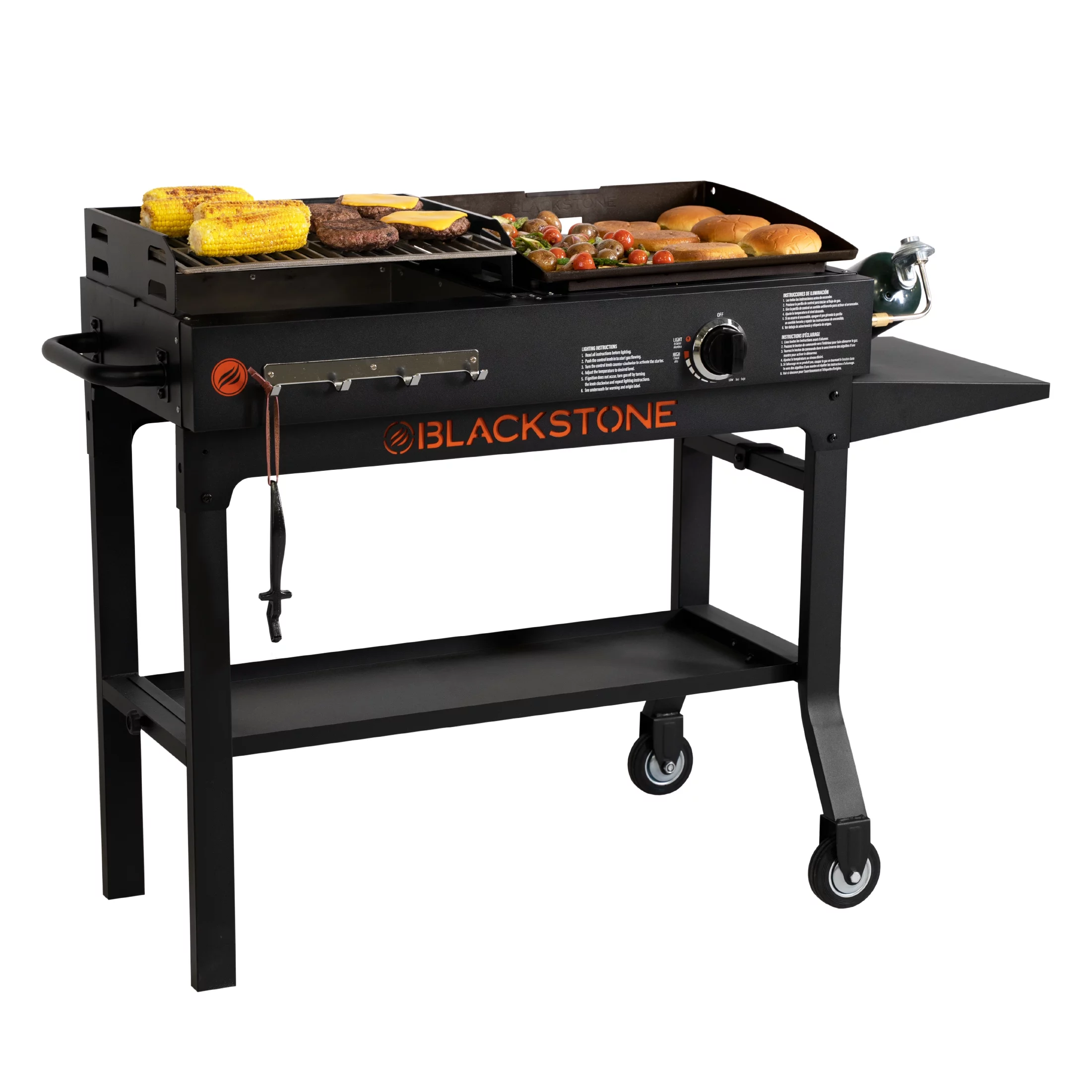 Blackstone Duo 17 Griddle and Charcoal Grill Combo