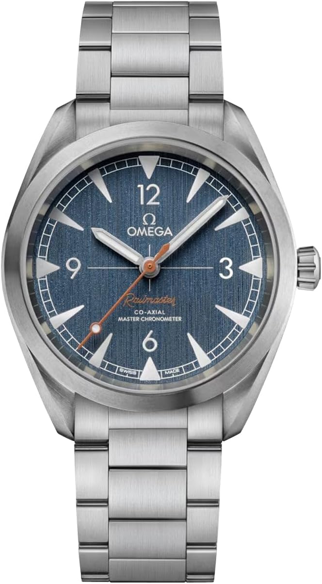 Omega Seamaster Railmaster Automatic Chronometer Blue Dial Men's Watch 220.10.40.20.03.001