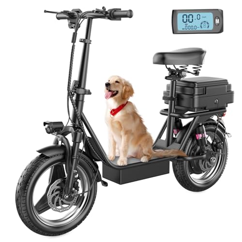 AZHAR Electric Scooter Adults, Electric Scooter with Seat, 500W Motor, Up to 25 MPH and 20/30 Miles Long Range, 36V 13A/48V 15A Battery