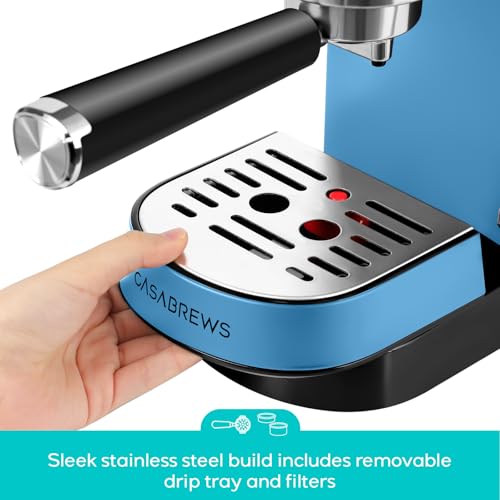 CASABREWS CM5418 Espresso Machine 20 Bar, Compact Espresso Maker with Steam Milk Frother