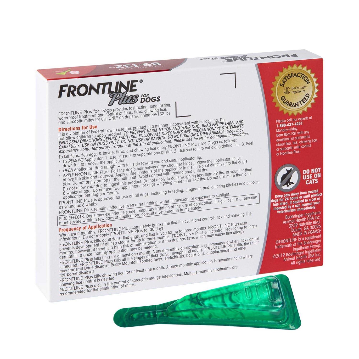 Frontline Plus Dogs Flea Tick - Pet Supplies online store