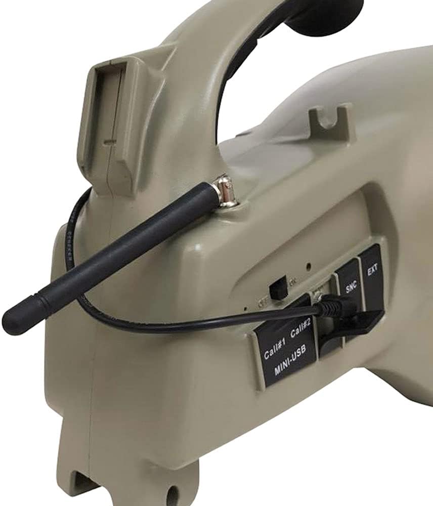 Icotec Outlaw Programmable Game Call/Decoy Combo - 240 Professional Sounds - 300 Yard Remote Range - Play 2 Sounds Simultaneously