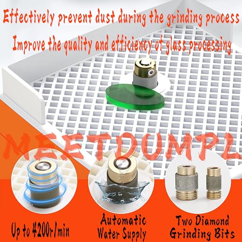 MEETDUMPL Stained Glass Kit，Stained Glass Kits for Adults，Glass Grinder，Stained Glass Grinder，5/8" + 1" Diamond Grinder Bit,80W Soldering Iron Kit