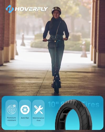 Hoverfly X3/X5 Electric Scooter for Adults, 18/25 Mile Range, 20Mph Top Speed, 500W Motor, 10'' Solid Tire