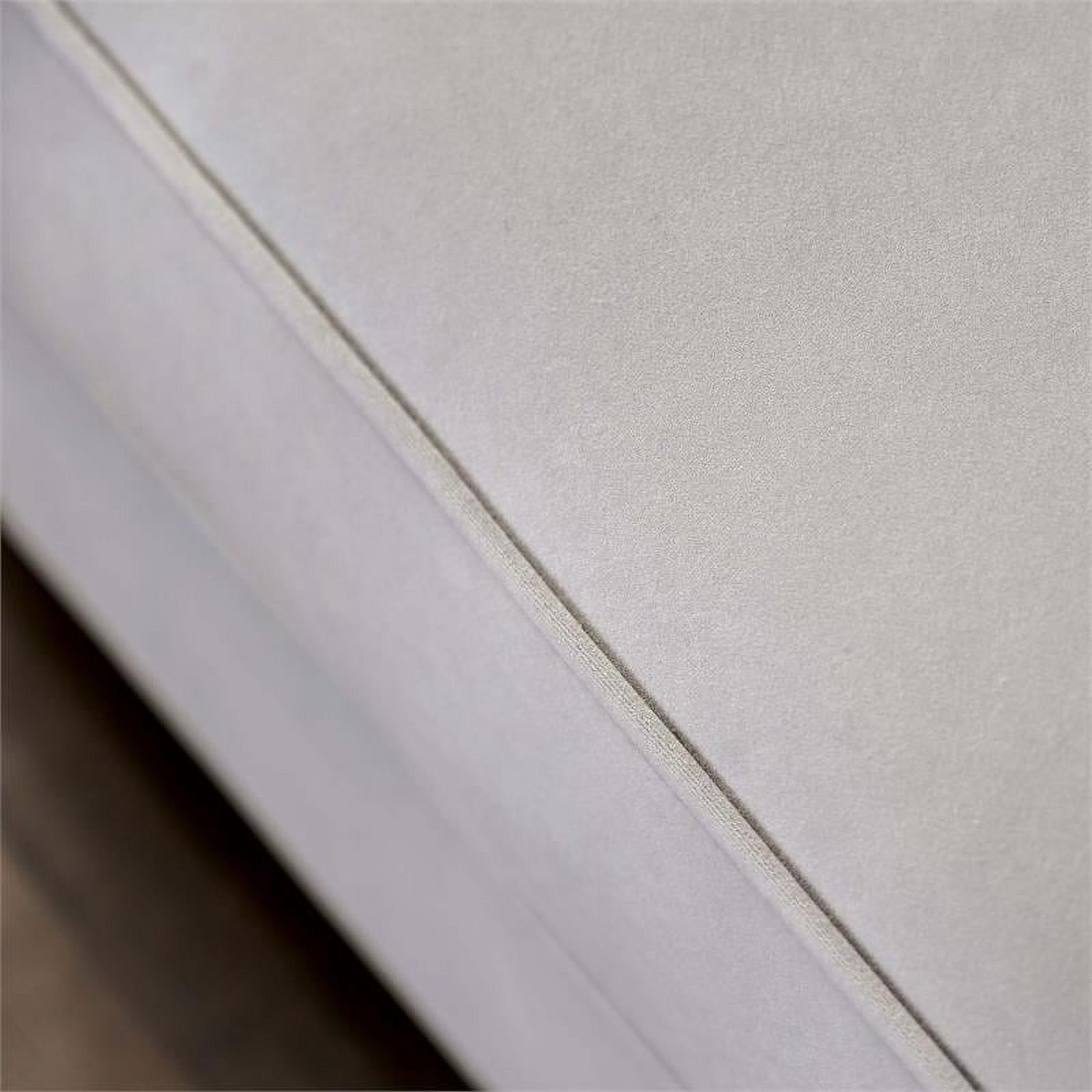 Furniture of America Brier Transitional Fabric Nailhead Sofa in Light Gray