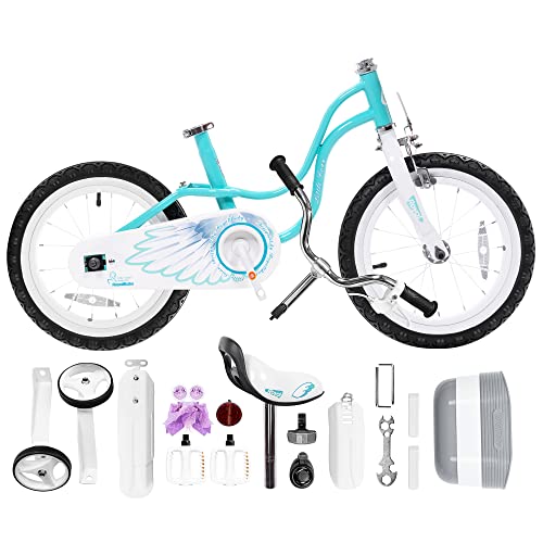 Royalbaby Princess Girls Kids Bike 12 14 16 18 20 Inch Children Bicycle with Basket for Age 3-12 Years