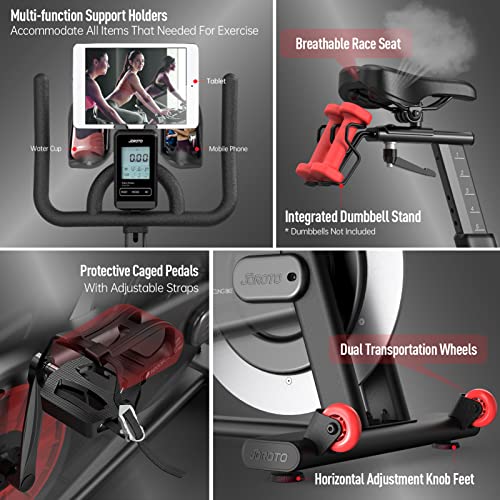 JOROTO X2|X2PRO Exercise Bike, X4S Bluetooth Stationary Indoor Cycling Bike with Readable 100 Levels Magnetic Resistance