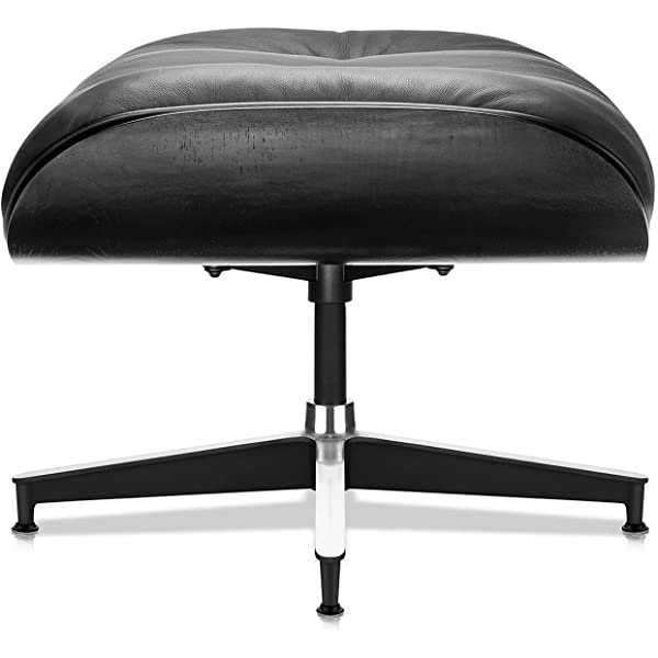 Mid Century Lounge Chair and Ottoman, Modern Chair Classic Design, Top Grain Leather Palisander Wood, Heavy Duty Base Support for Living Room, Study