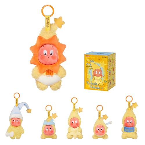 POP MART We are Twinkle Twinkle Series-Plush Pendant Blind Box, 6PCs Twinkle Twinkle Blind Box Figures
