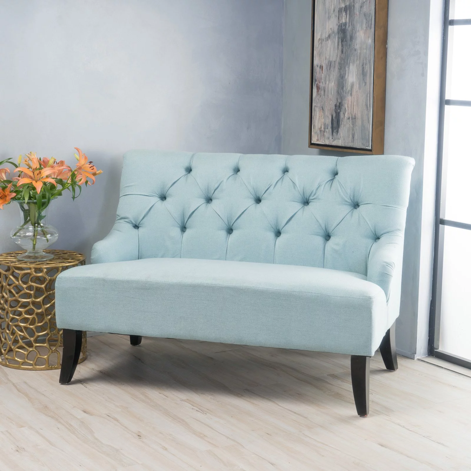 Kathleen Fabric Settee