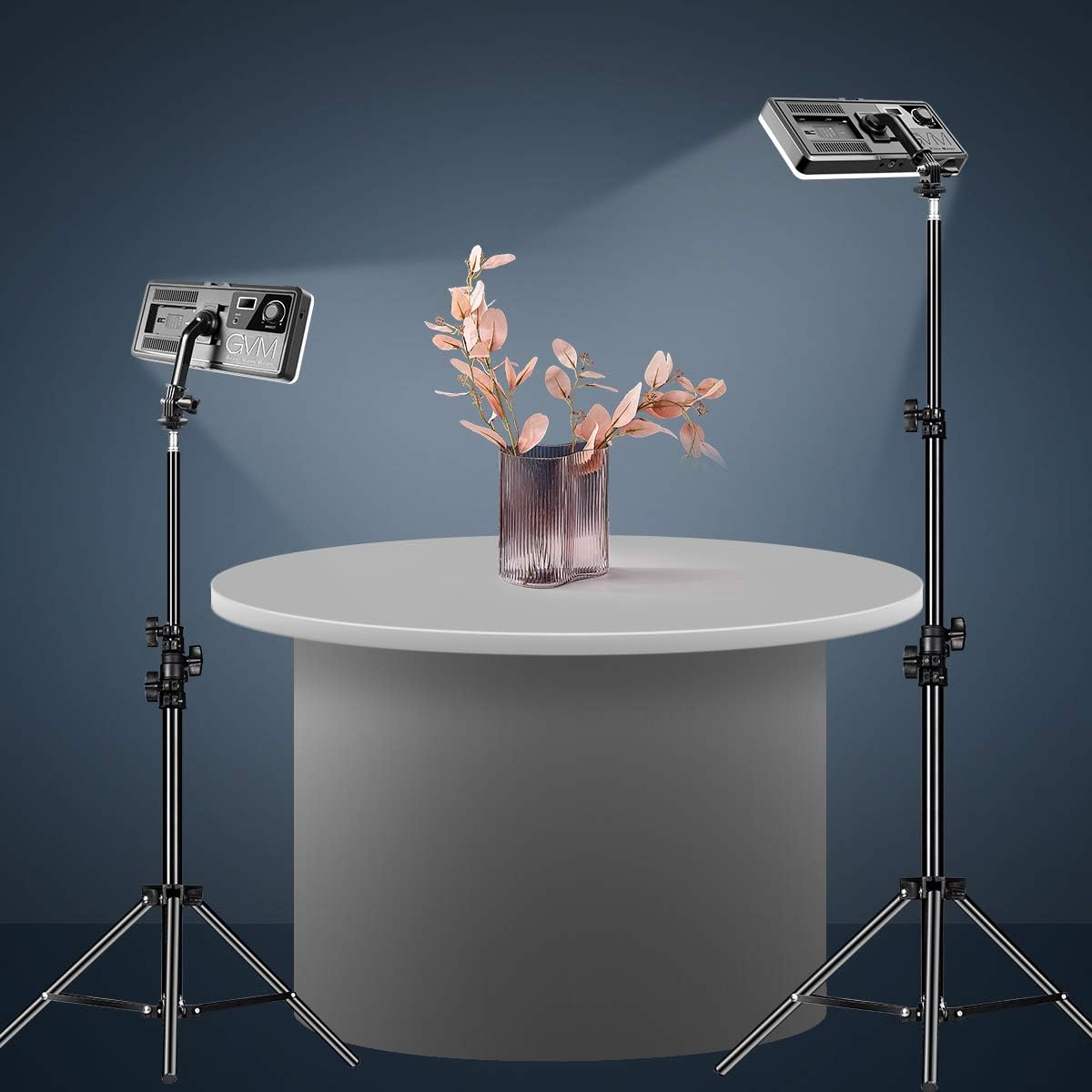 GVM Bi-Color Video Light, 2Packs On-Camera Light CRI97 + Dimmable 3200K-5600K